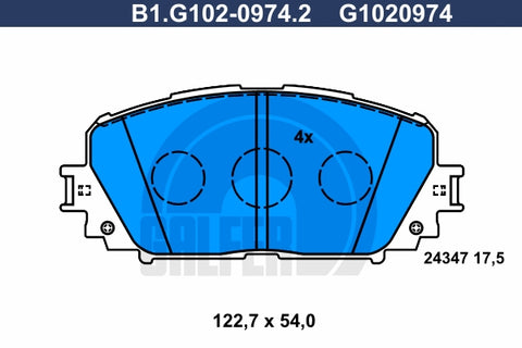 BALATAS DELANTERAS 8301 D1184