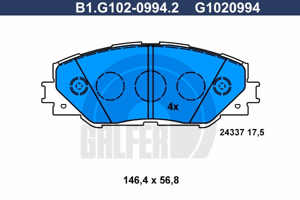 BALATAS DELANTERAS 8331 D1211