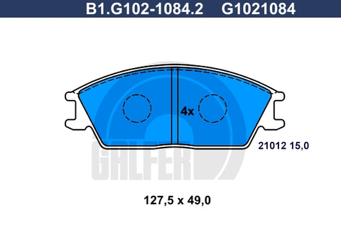 BALATAS DELANTERAS 7293 D440