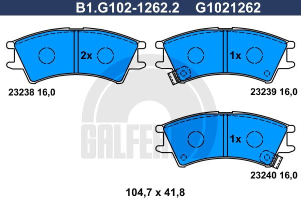BALATAS DELANTERAS 8258 D1148