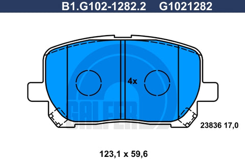 BALATAS DELANTERAS 7824 D923