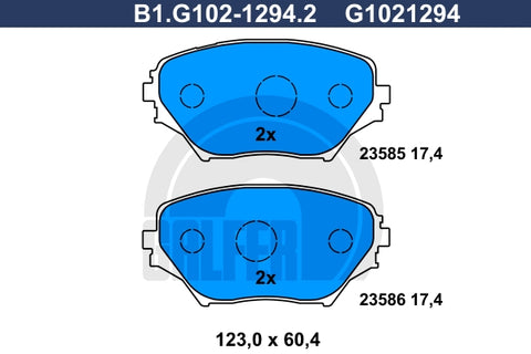 BALATAS DELANTERAS 7738 D862