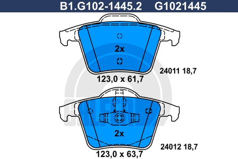BALATAS TRASERAS 7883 D980