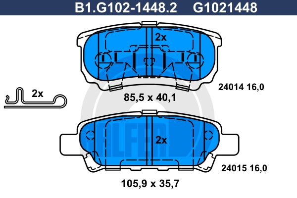 BALATAS TRASERAS 7940 D1037