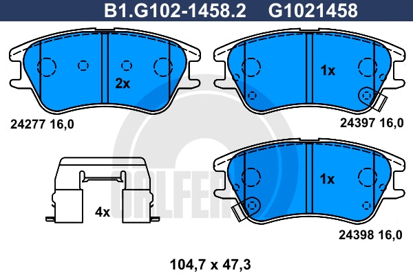 BALATAS DELANTERAS 8253 D1142