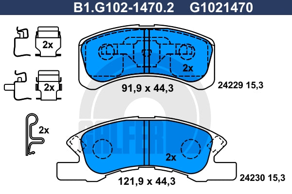 BALATAS DELANTERAS 8956 D1731