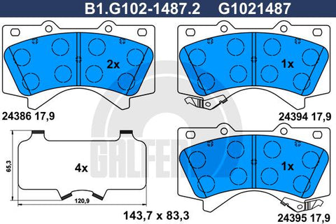 BALATAS DELANTERAS 8419 D1303