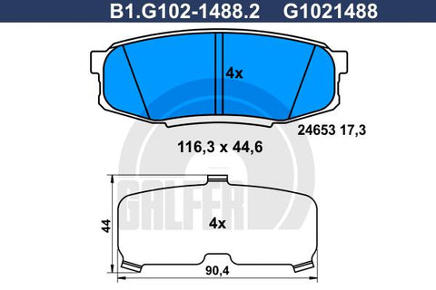 BALATAS TRASERAS 8420 D1304