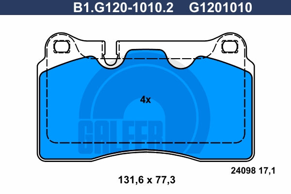 BALATAS DELANTERAS 8234 D1126