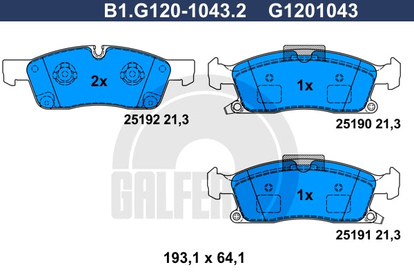 BALATAS DELANTERAS 8655 D1455