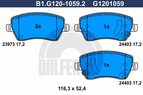 BALATAS DELANTERAS 8691 D1491