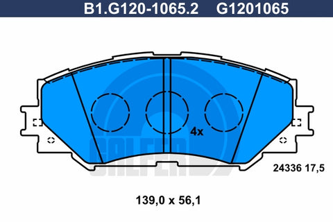 BALATAS DELANTERAS 8330 D1210