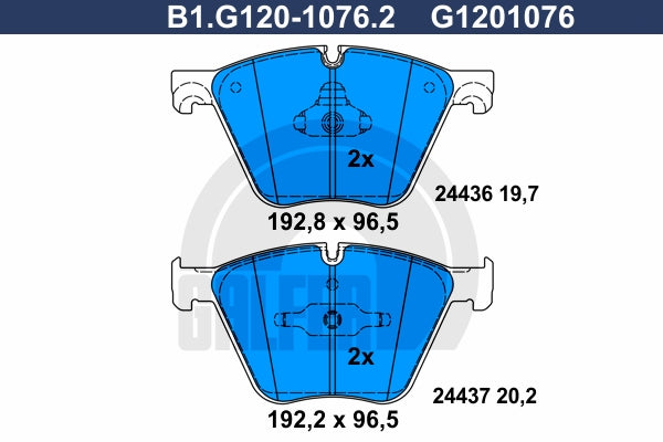 BALATAS DELANTERAS 8594 D1443