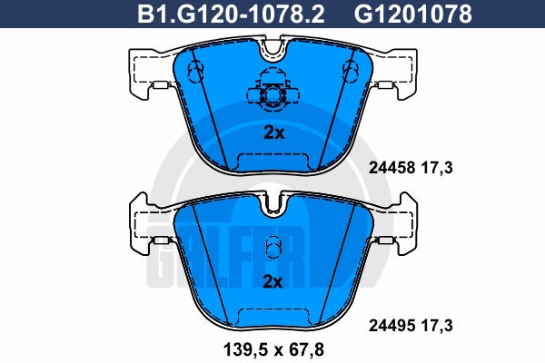 BALATAS TRASERAS 7820 D919