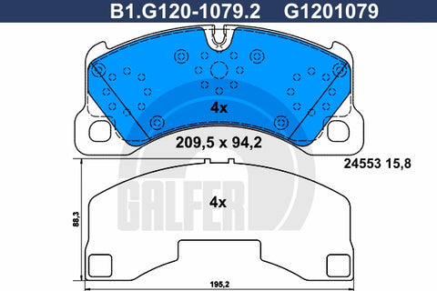 BALATAS DELANTERAS 8459 D1349