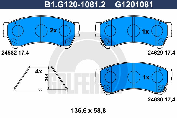 BALATAS DELANTERAS 8277 D1192