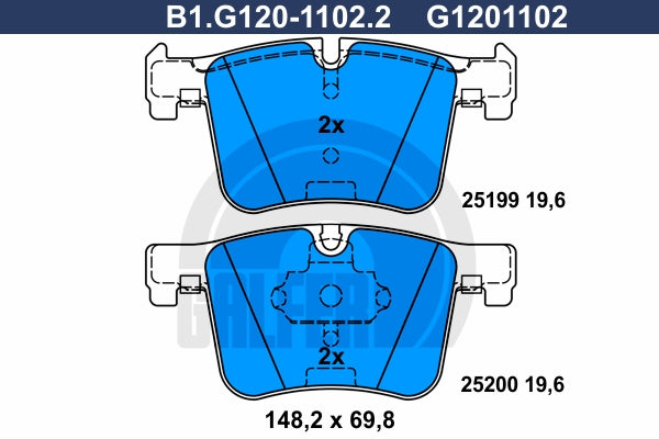 BALATAS DELANTERAS 8772 D1561