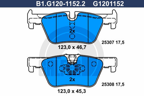 BALATAS TRASERAS 8826 D1613