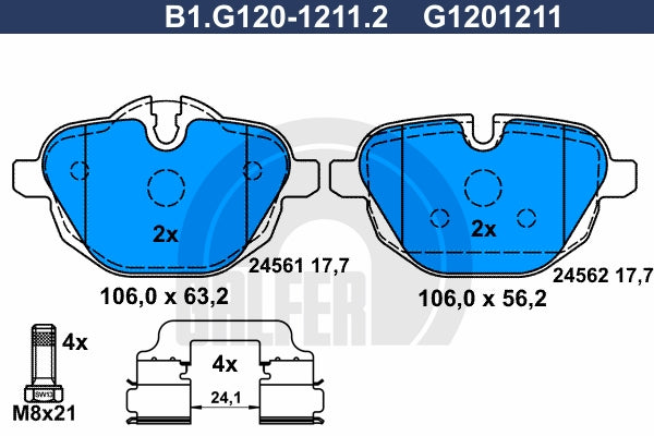 BALATAS TRASERAS 8672 D1473