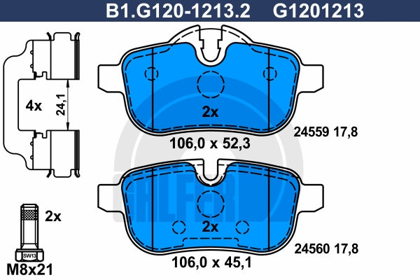 BALATAS TRASERAS 8550 D1433