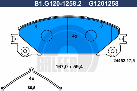 BALATAS DELANTERAS 8436 D1324