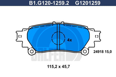 BALATAS TRASERAS 8500 D1391