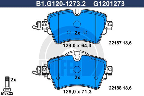 BALATAS DELANTERAS 9033 D1801