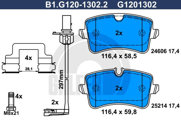 BALATAS TRASERAS 8755 D1547