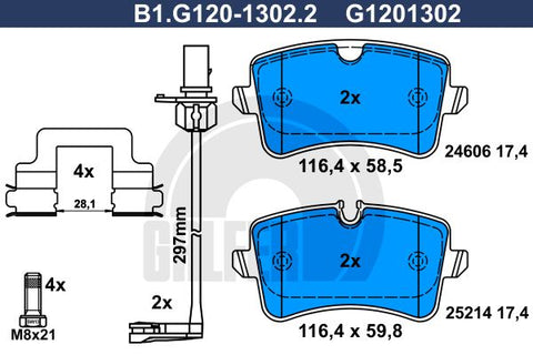 BALATAS TRASERAS 8755 D1547