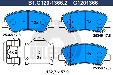 BALATAS DELANTERAS 8806 D1593