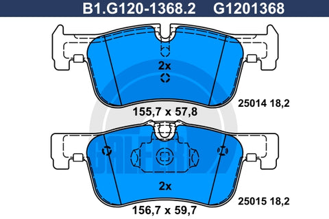 BALATAS DELANTERAS 9052 D1817