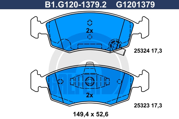BALATAS DELANTERAS 8777 D1568