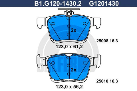BALATAS TRASERAS 8990 D1761