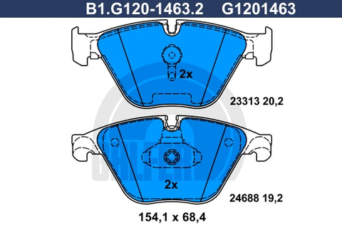 BALATAS DELANTERAS 8706 D1505