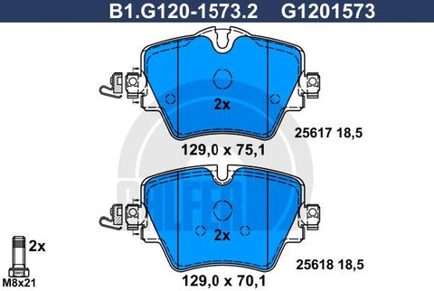 BALATAS DELANTERAS 9120 D1892