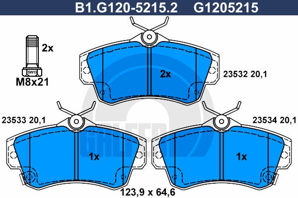 BALATAS DELANTERAS 7716 D841