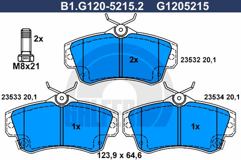 BALATAS DELANTERAS 7716 D841