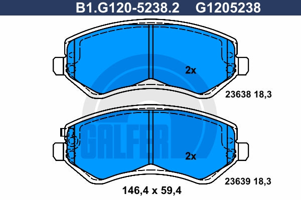BALATAS DELANTERAS 7732 D856