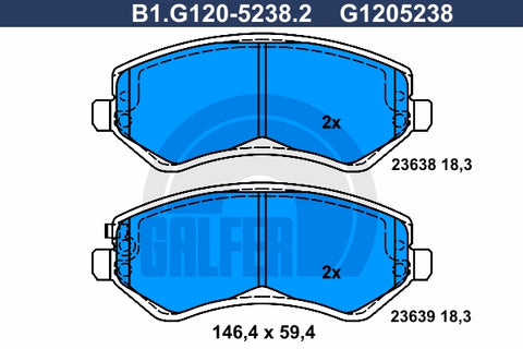 BALATAS DELANTERAS 7732 D856