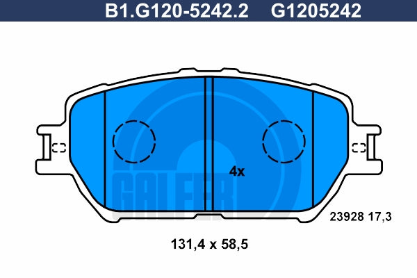 BALATAS DELANTERAS 7787 D908