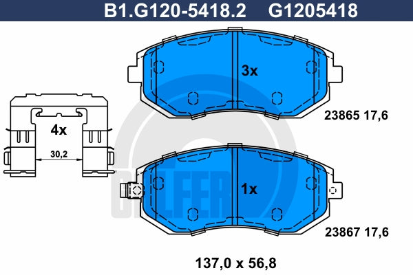 BALATAS DELANTERAS 7880 D929
