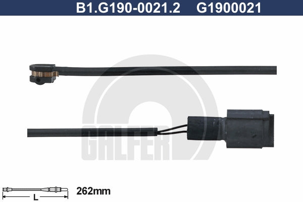 CABLE SENSOR BALATA DELANTERA 262MM