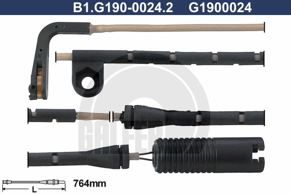 CABLE SENSOR BALATA DELANTERA 764MM