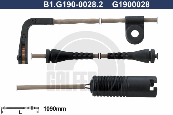 CABLE SENSOR BALATA TRASERA 1090MM