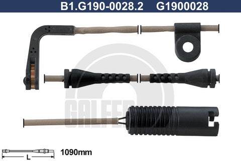CABLE SENSOR BALATA TRASERA 1090MM