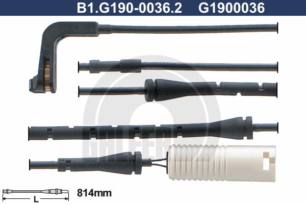 CABLE SENSOR BALATA DELANTERA 814MM