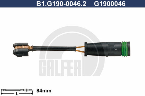 CABLE SENSOR BALATA TRASERA 84MM