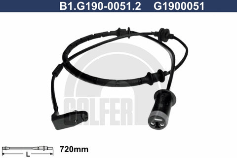 CABLE SENSOR BALATA DELANTERA 720MM