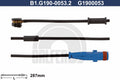 CABLE SENSOR BALATA DELANTERA 287MM