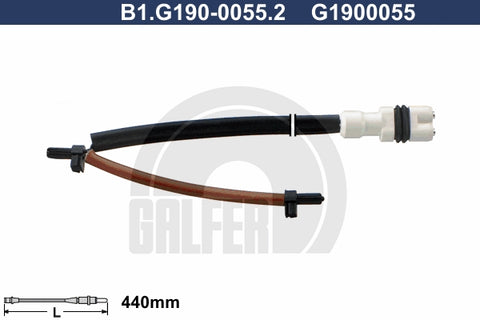 CABLE SENSOR BALATA DELANTERA 440MM